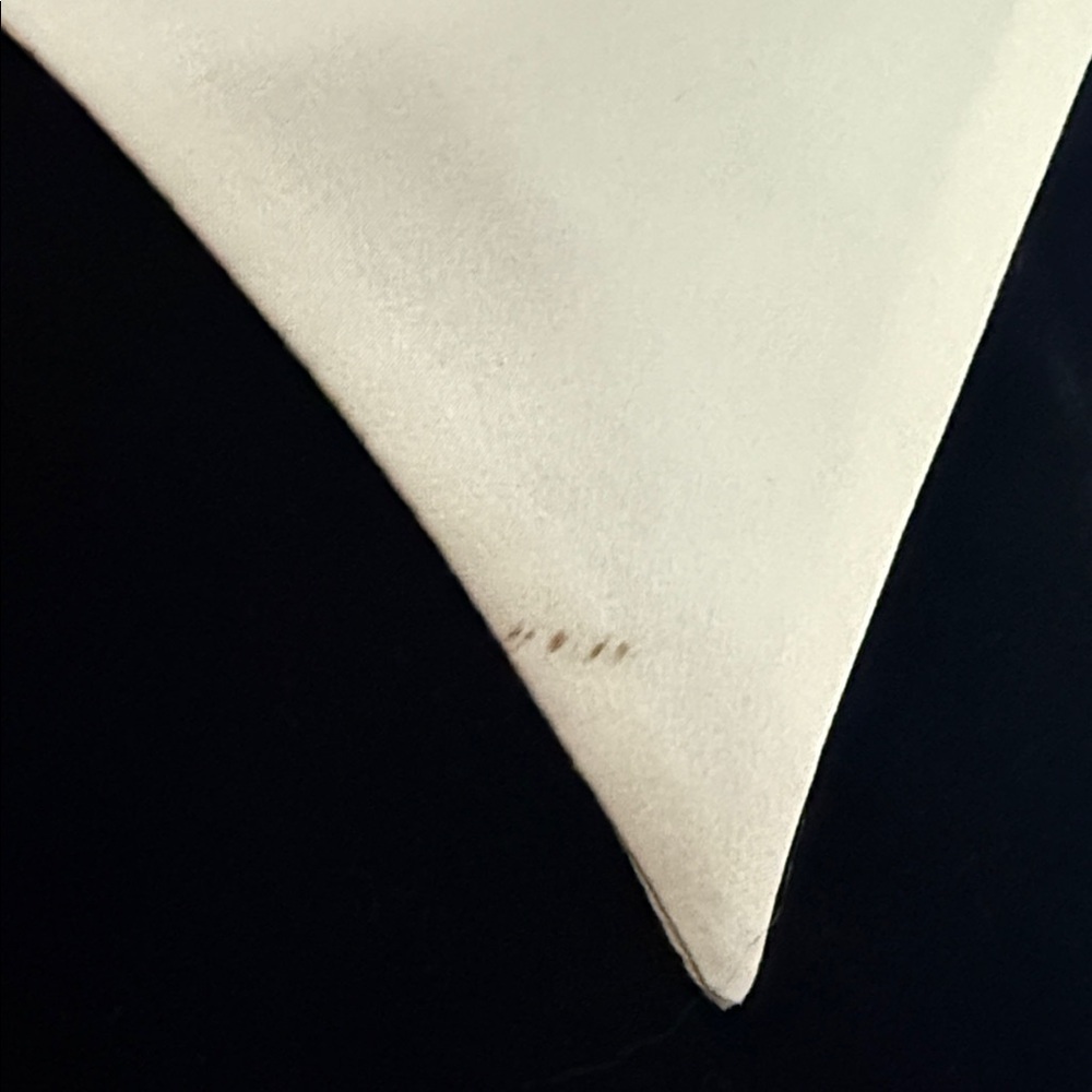 Ralph Lauren Vintage Black Velvet Blouse with Ivory Silk Collar & Cuffs SZ 8 - Picture 10 of 10